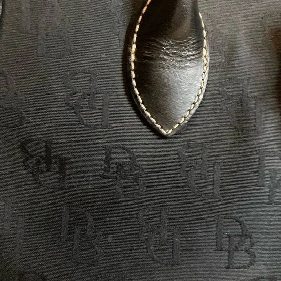 DOONEY & BOURKE signature tote satchel SHOULDERBAG D&B black logo - Picture 6 of 11